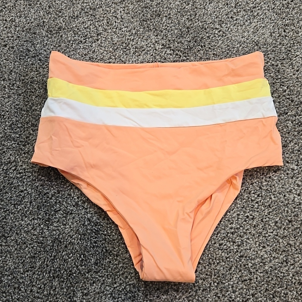 NWOT L Space Women High Top Bikini Swim Bottom Sz S